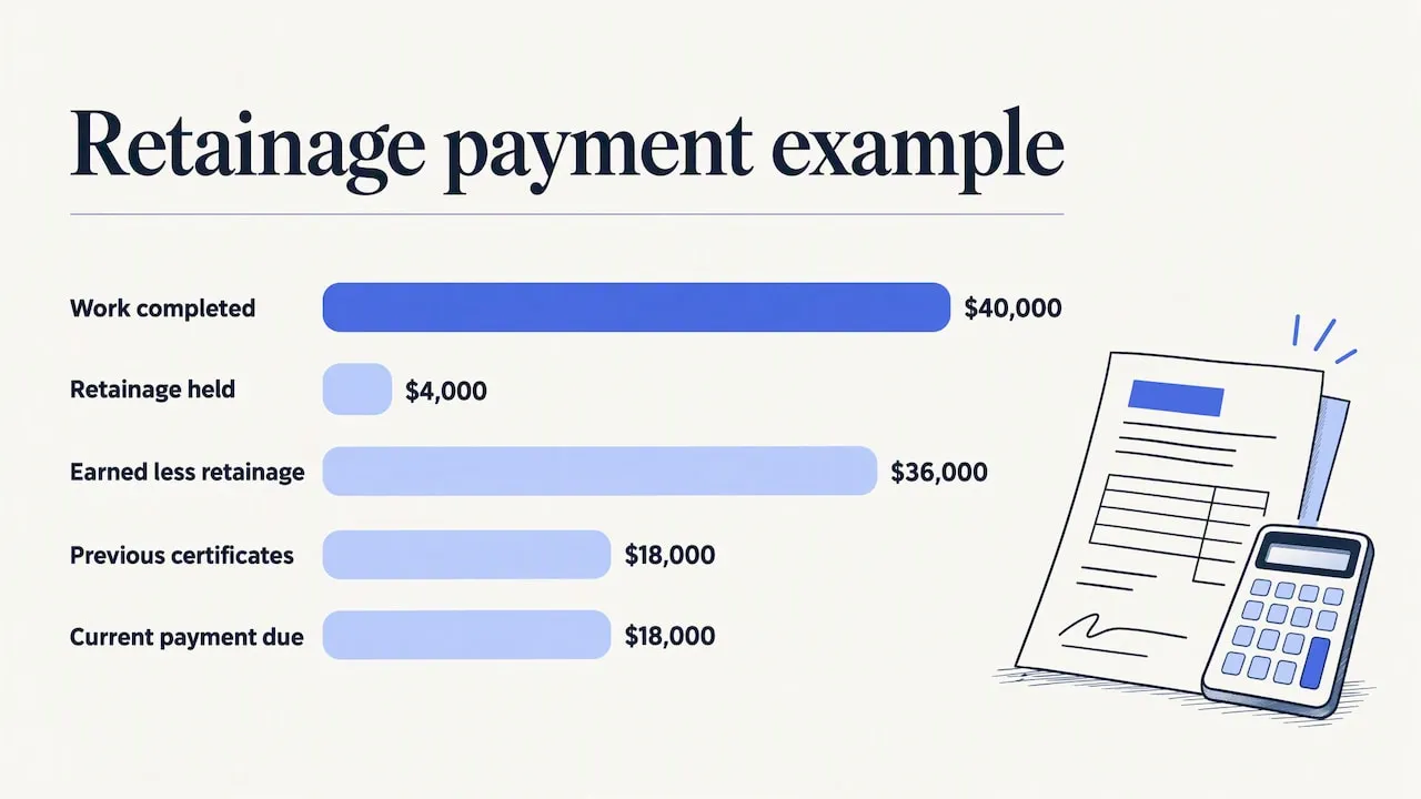 Retainage, in plain terms — overview diagram